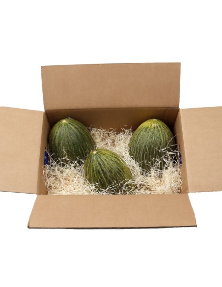 Melón piel de sapo, - Caja de 3 u. - 12 kg. aprox. Envio gratuito.